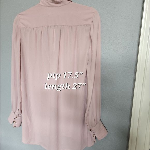 NWT Alice & Olivia pink button up top - Picture 4 of 4